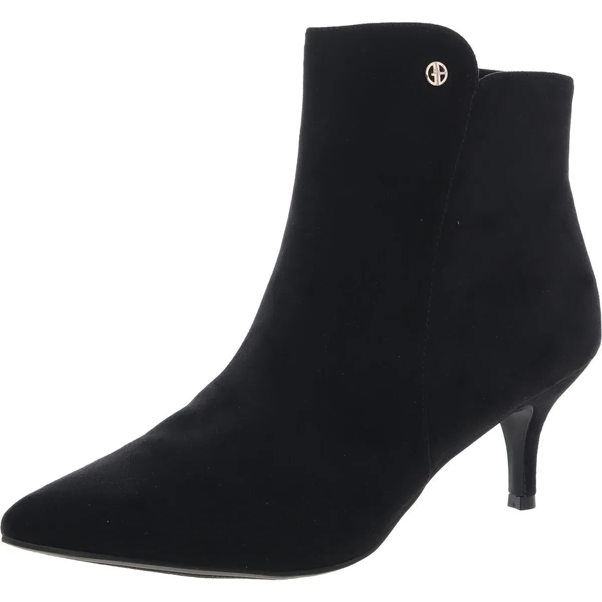 Carminee  Womens Solid Faux Suede Ankle Boots