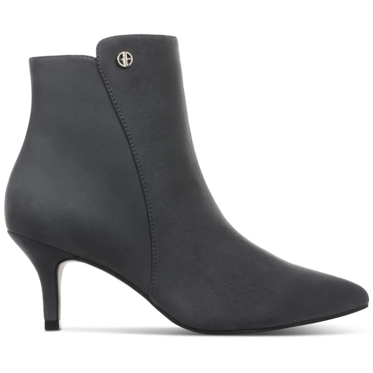Carminee  Womens Solid Faux Suede Ankle Boots