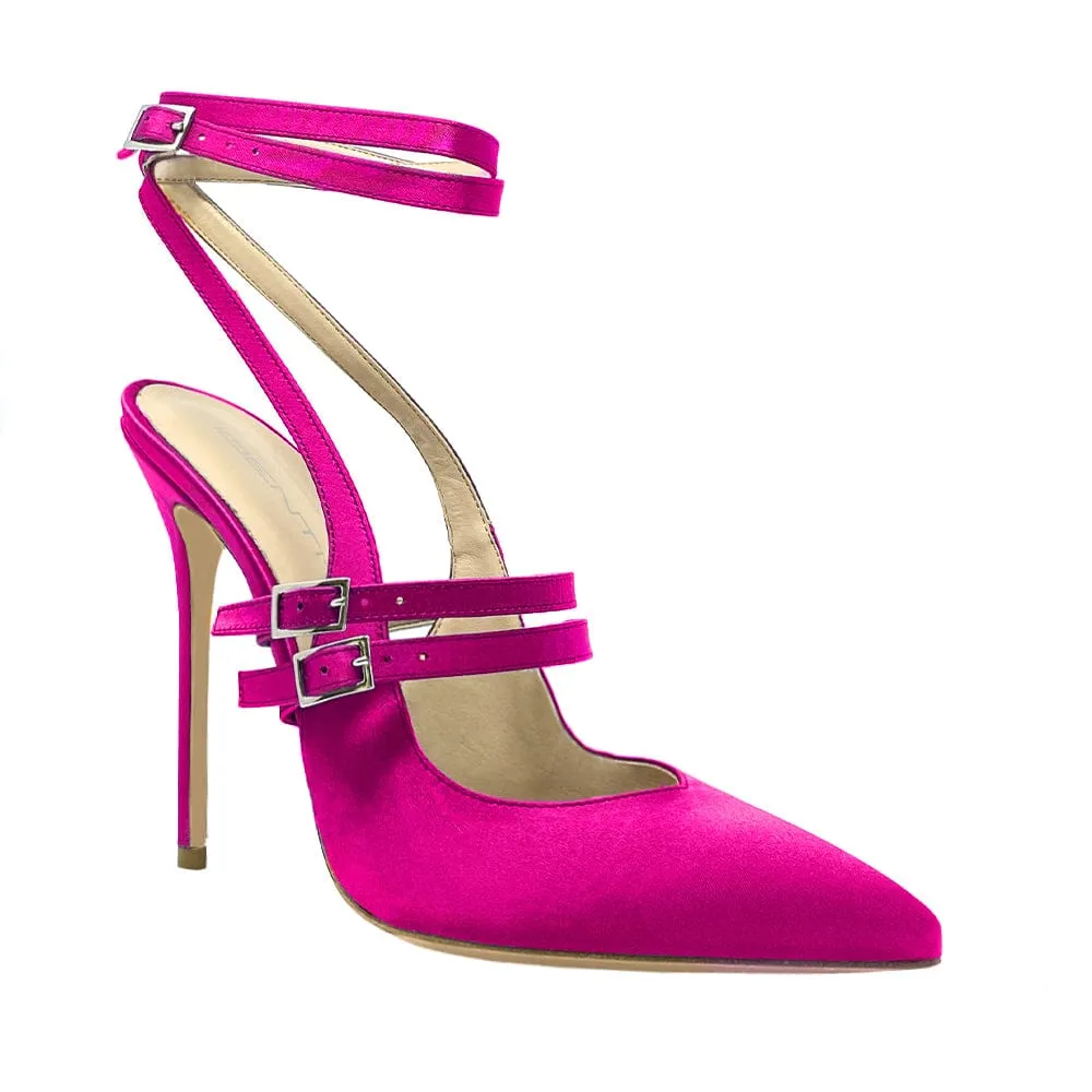 CAROLINE SATIN FUCHSIA