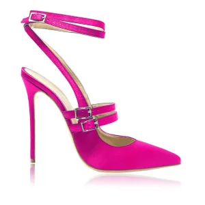 CAROLINE SATIN FUCHSIA