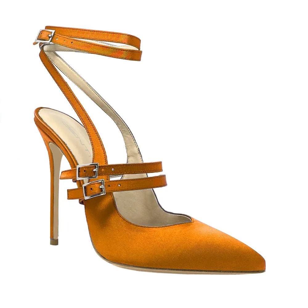 CAROLINE SATIN ORANGE