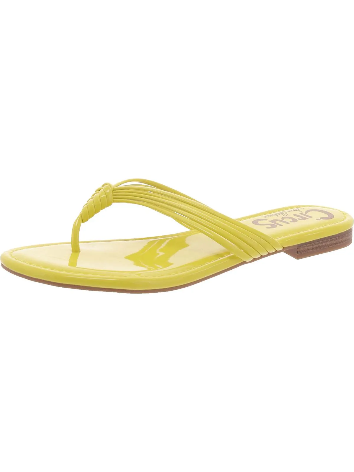 Cassiana Womens Patent Slip On Flip-Flops