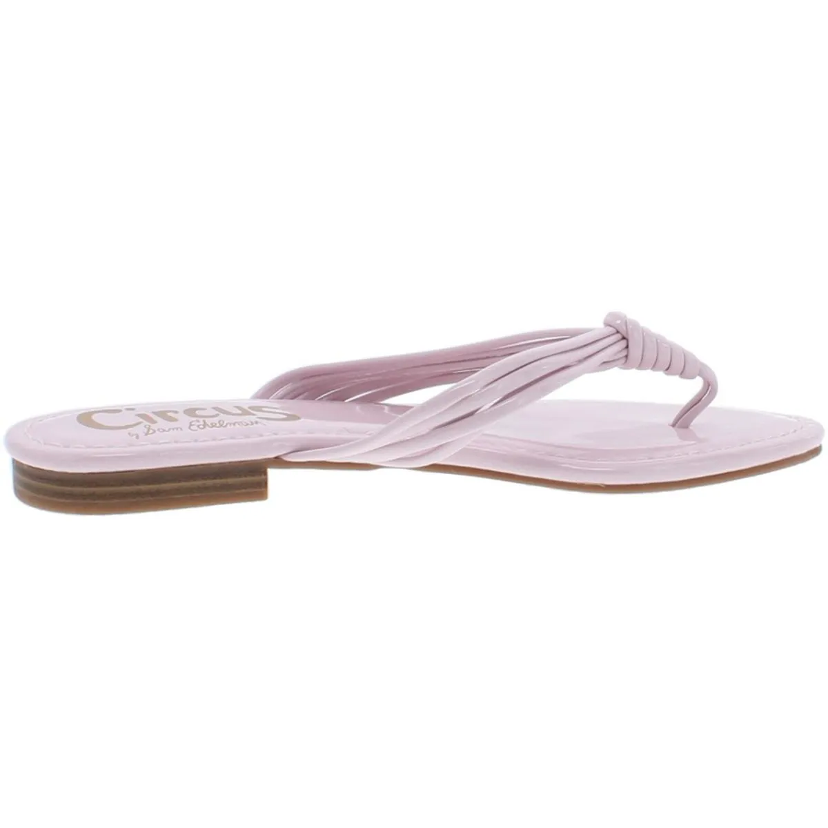 Cassiana Womens Patent Slip On Flip-Flops