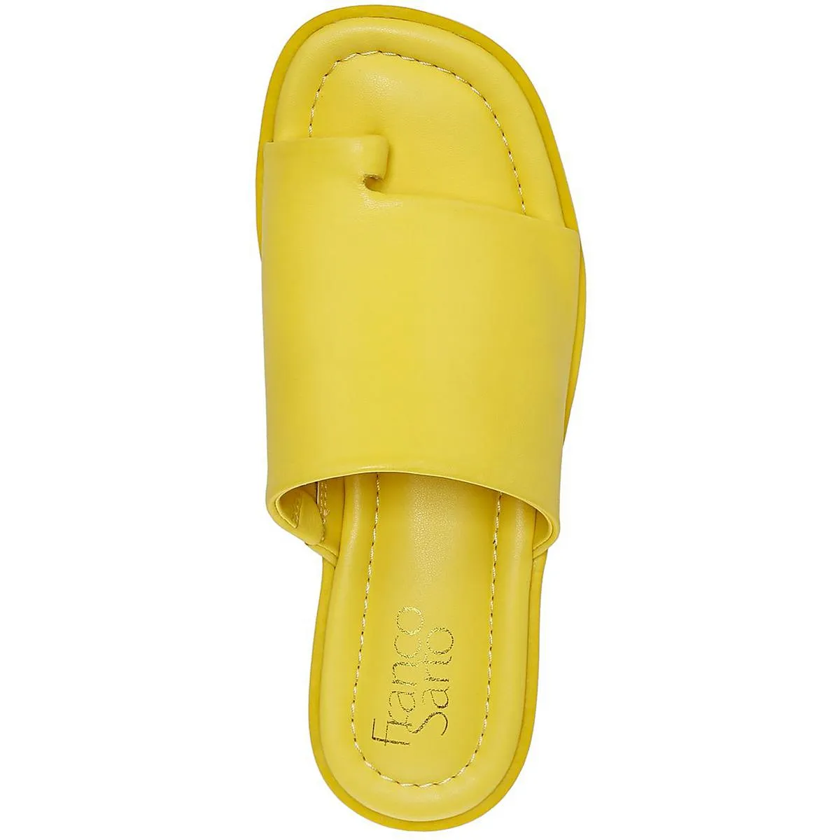 Cessa Womens Leather Slip On Wedge Sandals