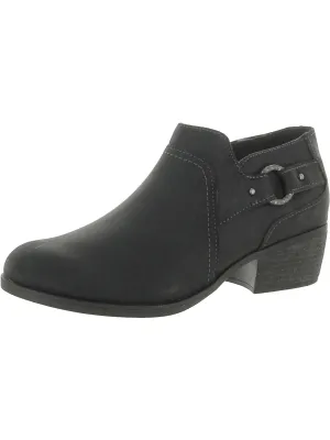 Chariten Grace Womens Leather Slip On Ankle Boots
