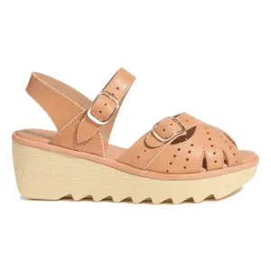 Cherokee of Califoni Women's Stephanie Mid Beep Natural Leather