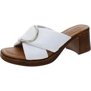 Chi-Italy Womens Leather Slide Heels