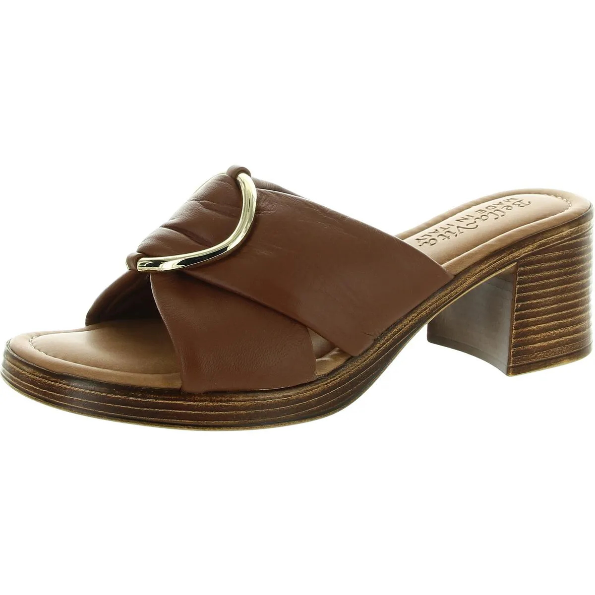 Chi-Italy Womens Leather Slide Heels