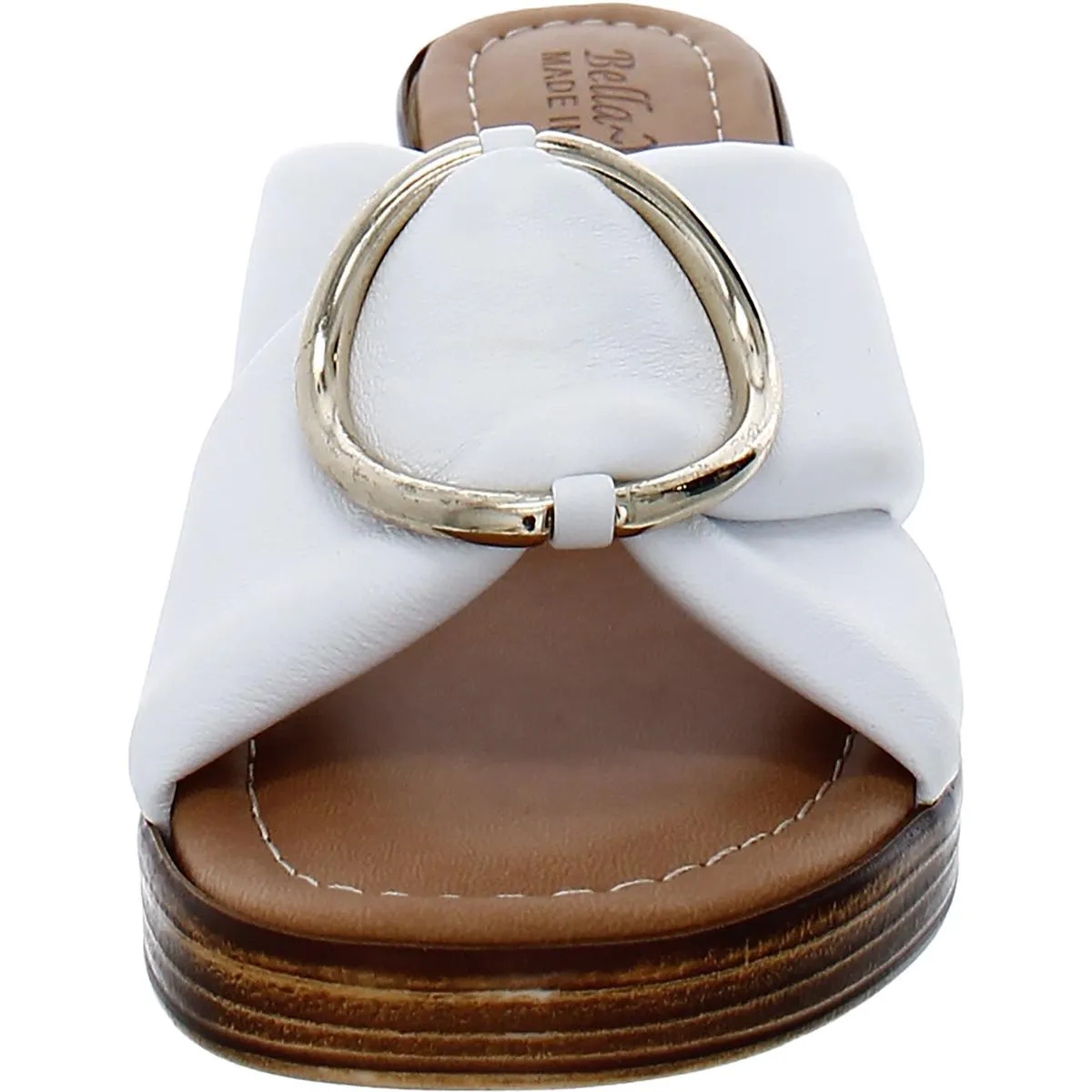 Chi-Italy Womens Leather Slide Heels