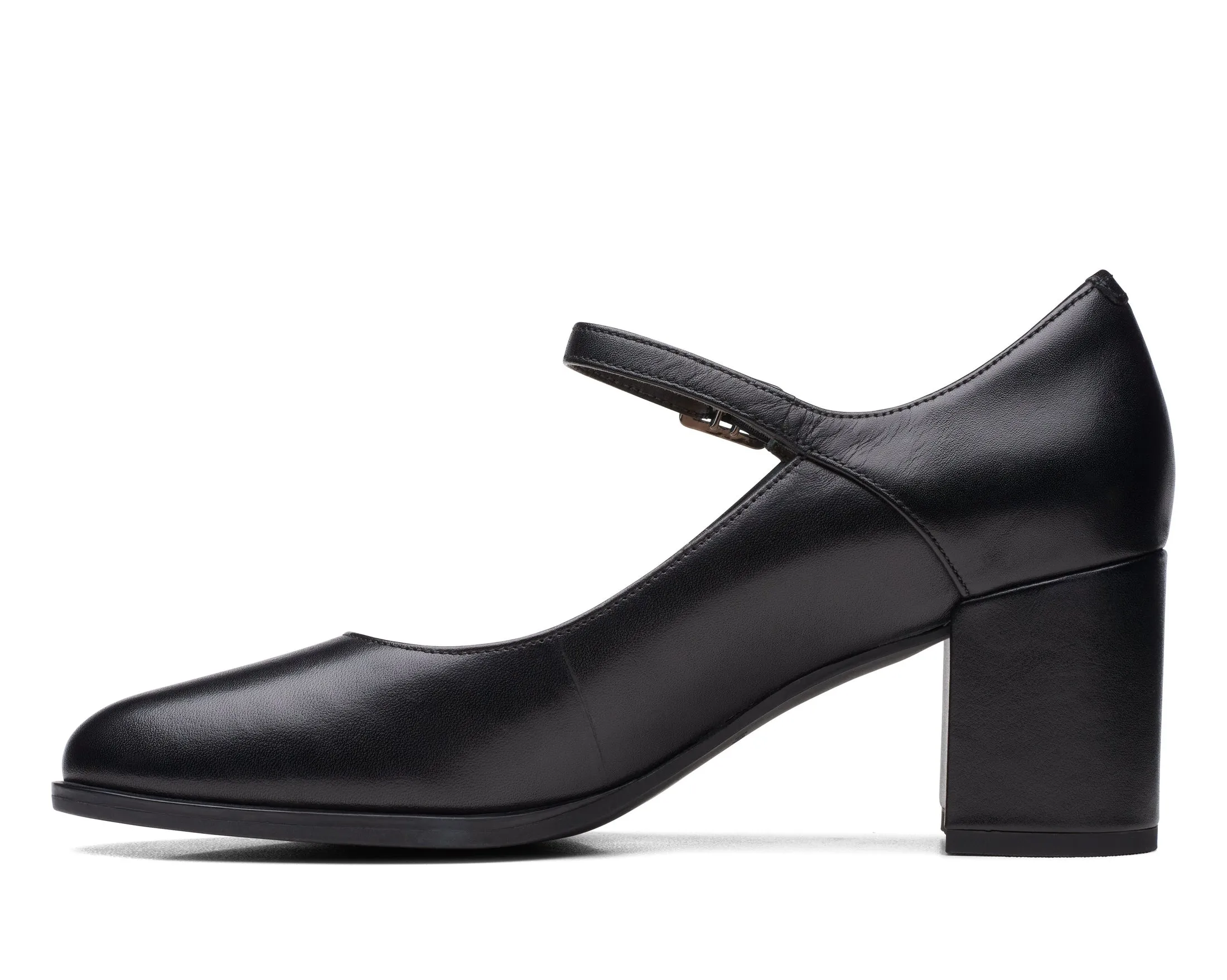 Clarks Freva55 Strap Black Leather