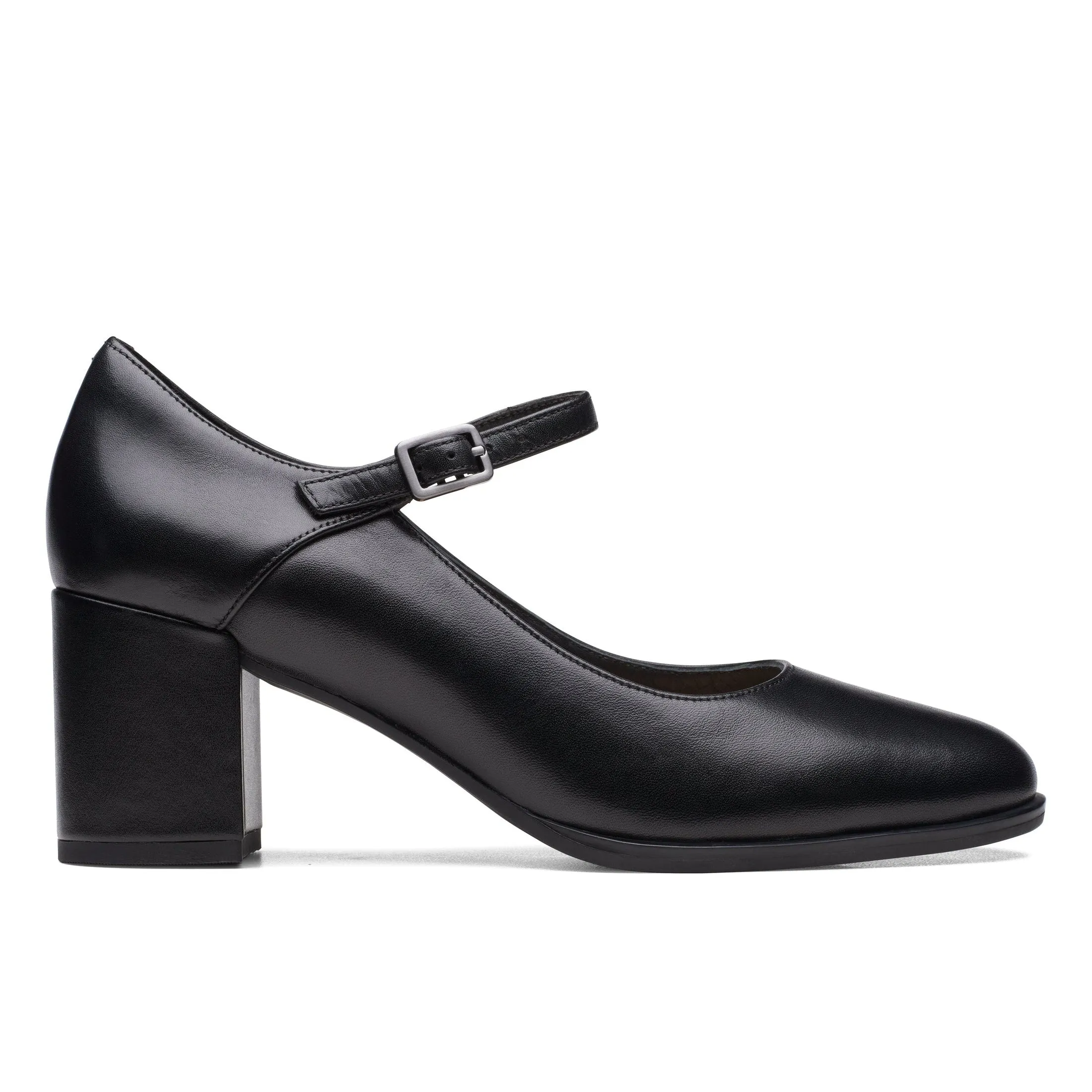 Clarks Freva55 Strap Black Leather