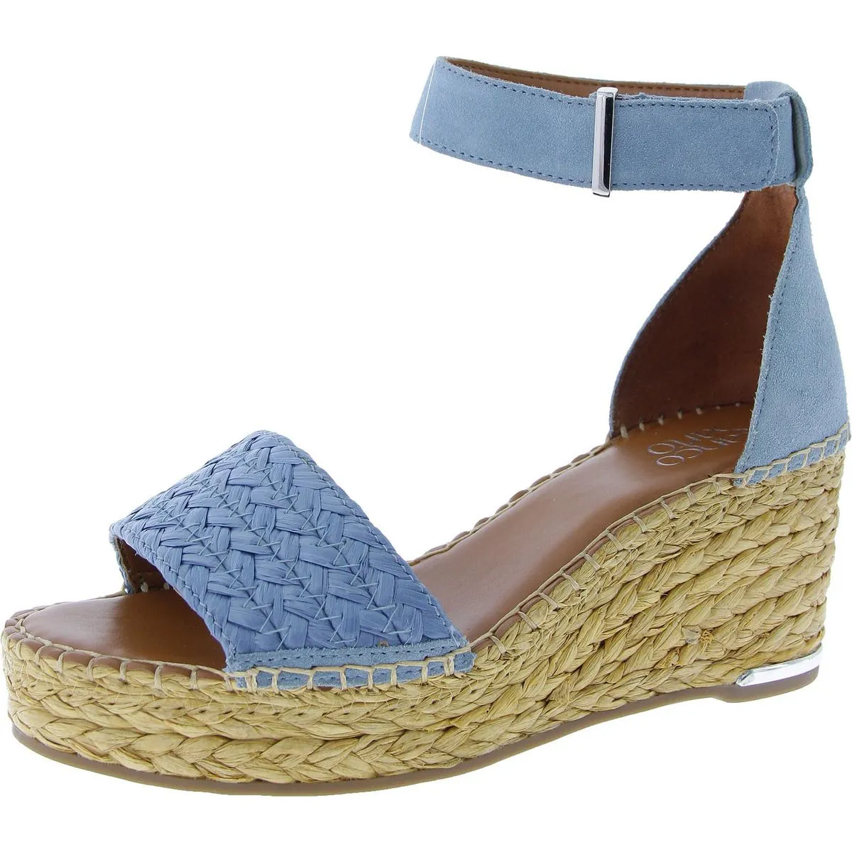 Clemens 5 Womens Ankle Strap Espadrille Wedge Sandals
