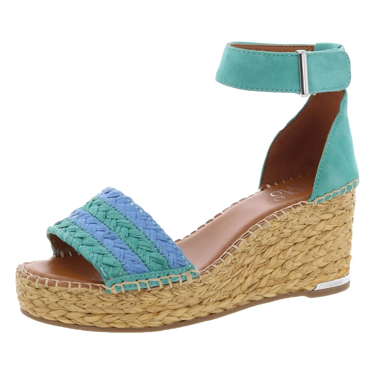 Clemens 5 Womens Ankle Strap Espadrille Wedge Sandals