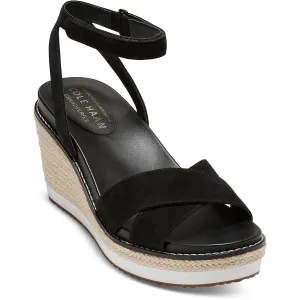 Cloud Crisscross Womens Suede Adjustable Wedge Sandals
