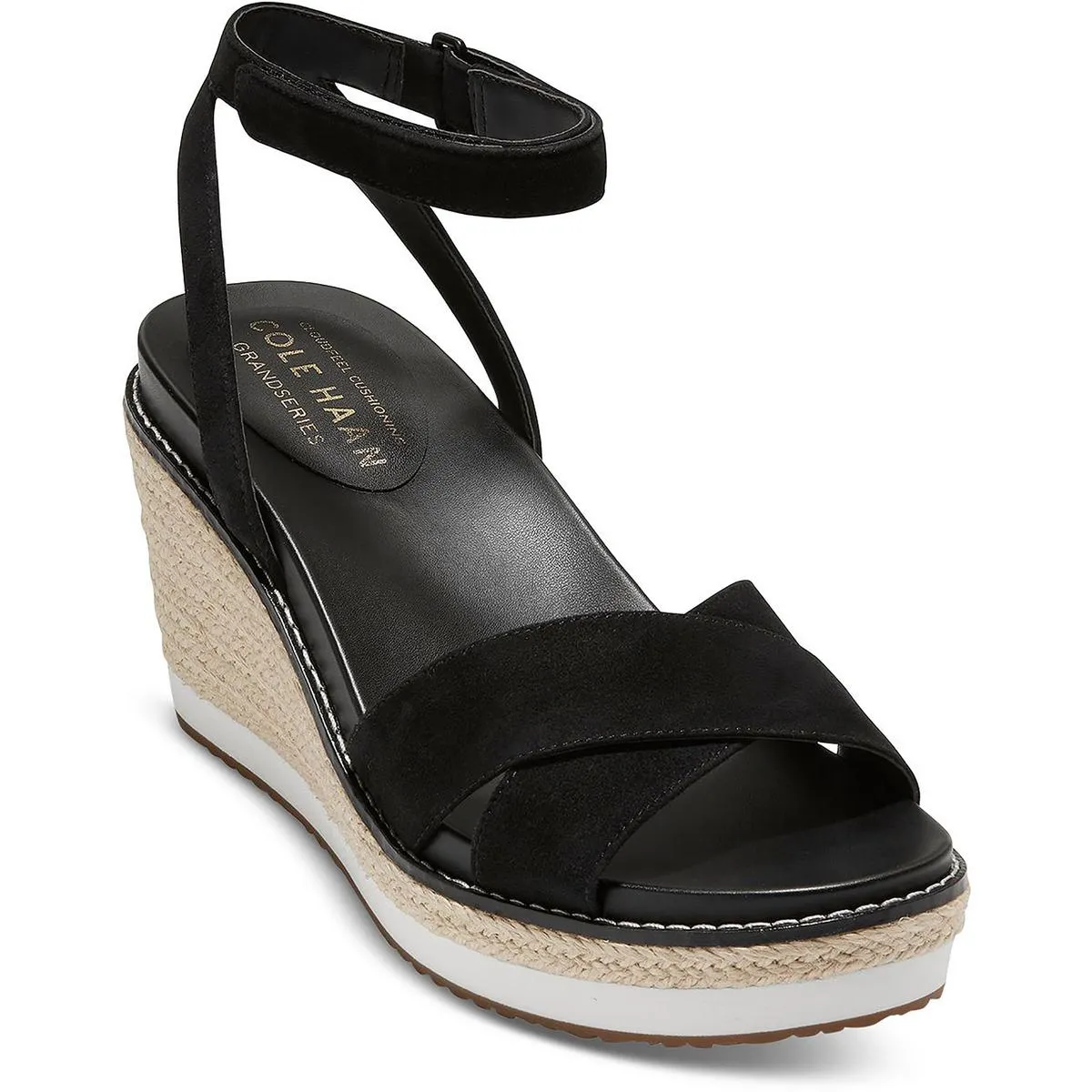 Cloud Crisscross Womens Suede Adjustable Wedge Sandals
