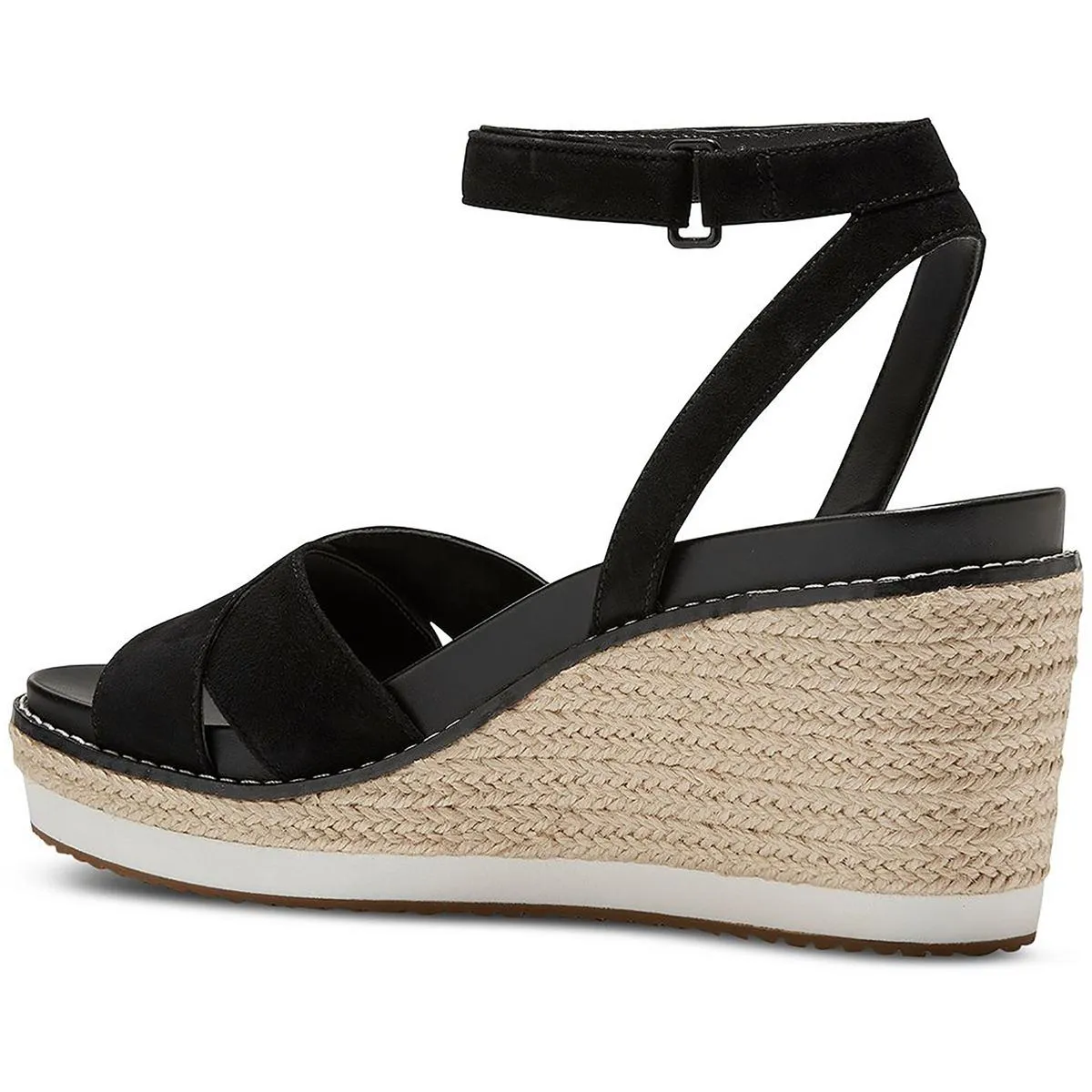 Cloud Crisscross Womens Suede Adjustable Wedge Sandals