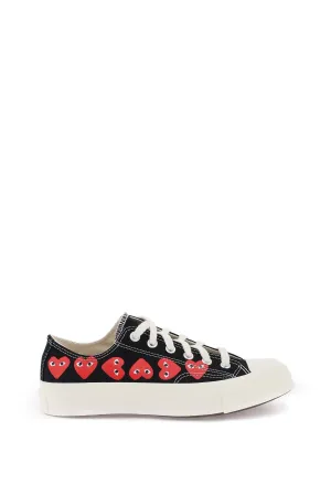 Comme des garcons play multi heart converse x comme des garons play low-top sneakers