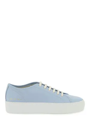 Common projects leather tournament low super sneakers