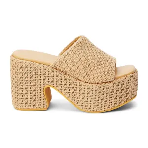 Como Platform Heel In Tan