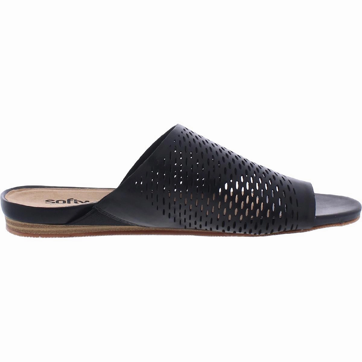 Corsica II Womens Leather Laser Cut Flat Sandals