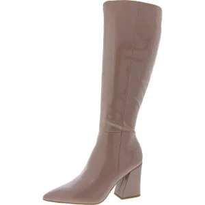 CRUZ Womens Faux Leather Block Heel Knee-High Boots
