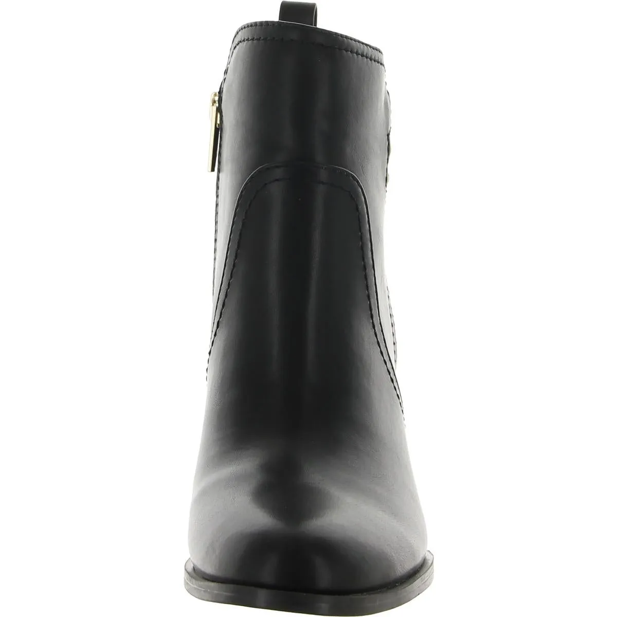 DACIEE Womens Faux Leather Zipper Ankle Boots
