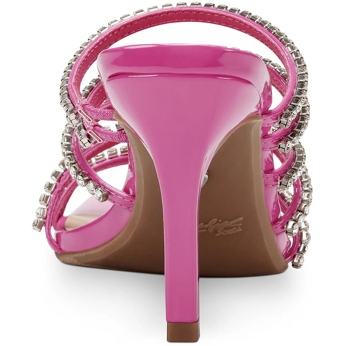 Dahlia Womens Rhinestone Embellished Heels
