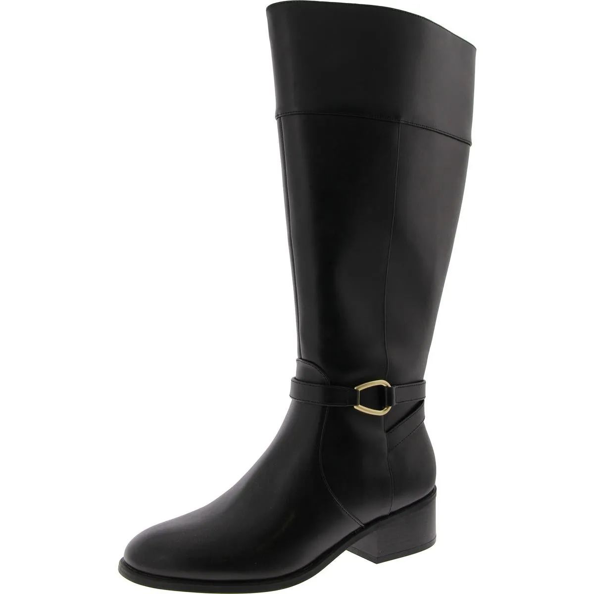 Dennie 3 Womens Faux Leather Wide Calf Knee-High Boots