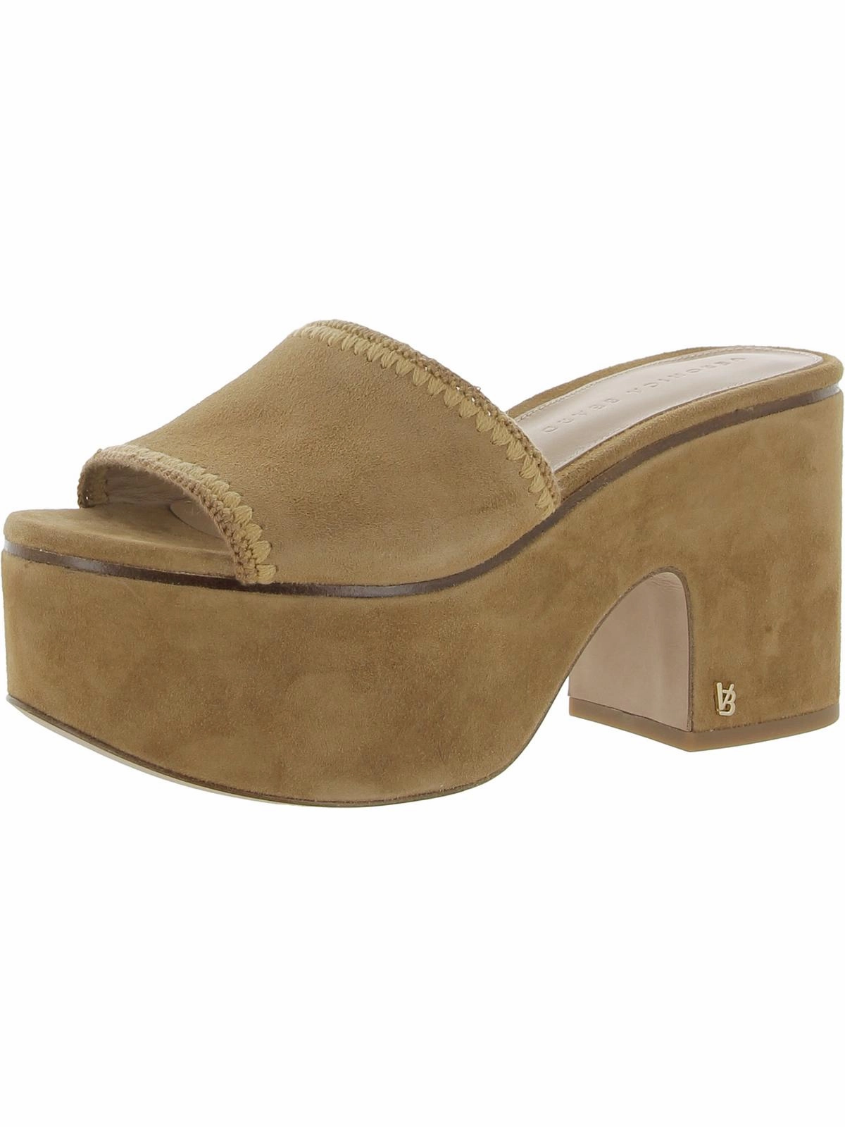 Dessie Womens Suede Slip On Heels
