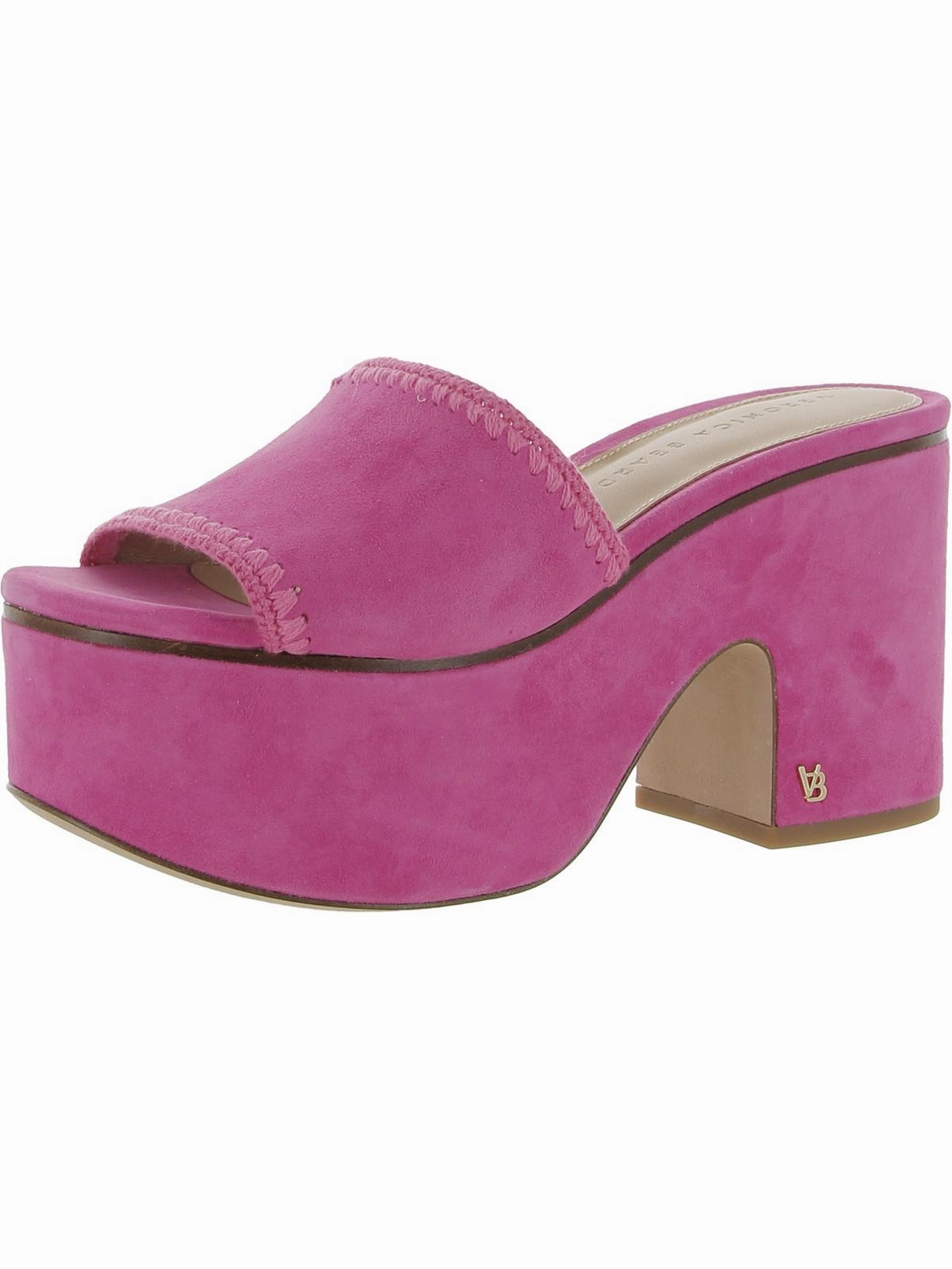 Dessie Womens Suede Slip On Heels