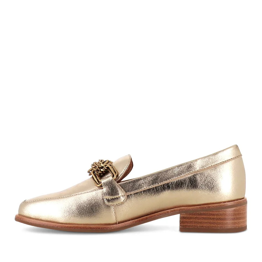 DEWEY - GOLD LEATHER