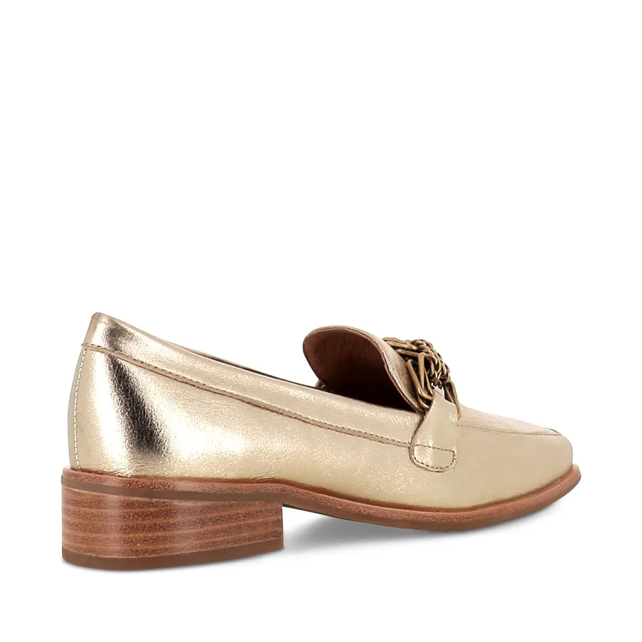 DEWEY - GOLD LEATHER