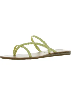 Dexla Womens Strappy Flat Slide Sandals