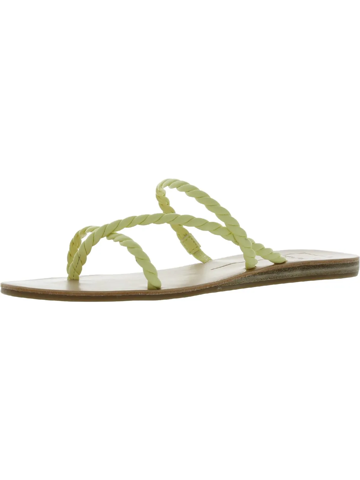 Dexla Womens Strappy Flat Slide Sandals