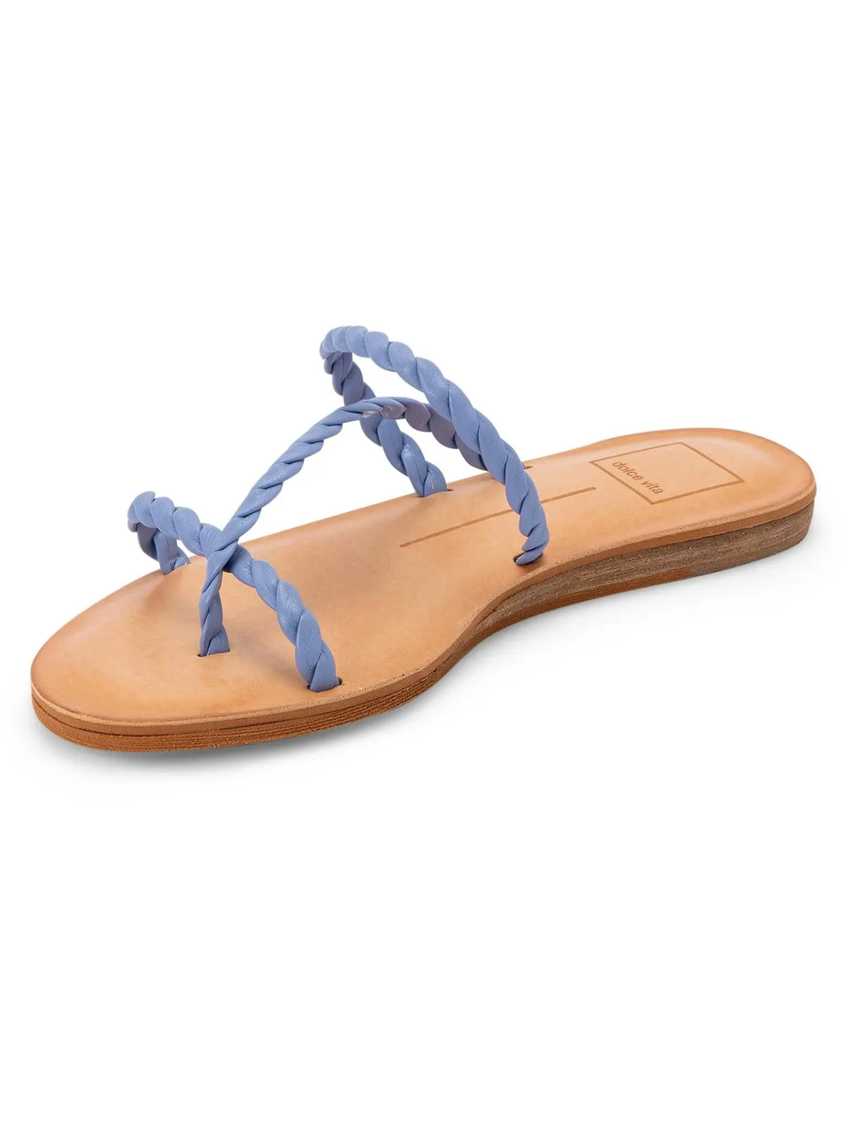 Dexla Womens Strappy Flat Slide Sandals