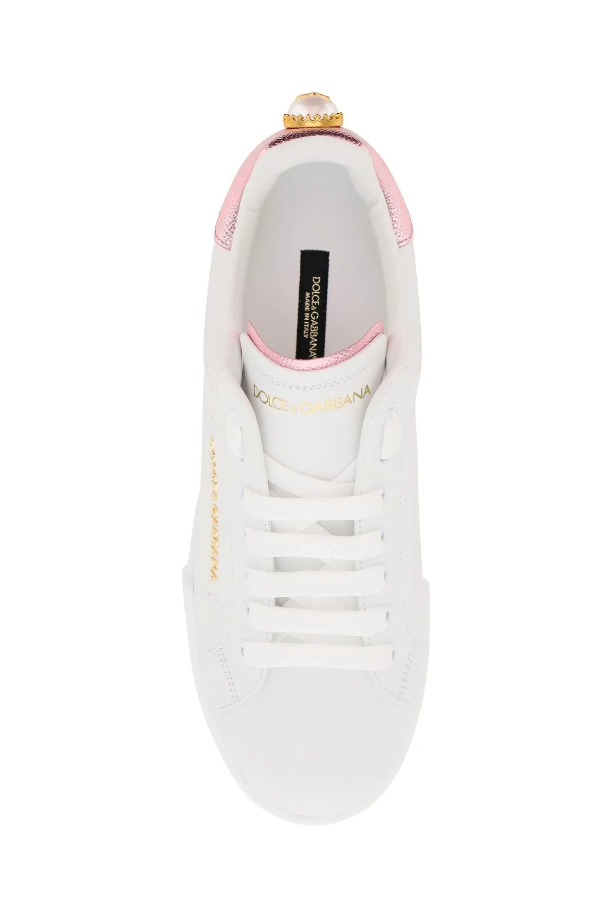 Dolce & gabbana portofino sneakers with pearl