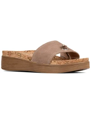 Donald Pliner Farrahspan Leather Wedge Sandal
