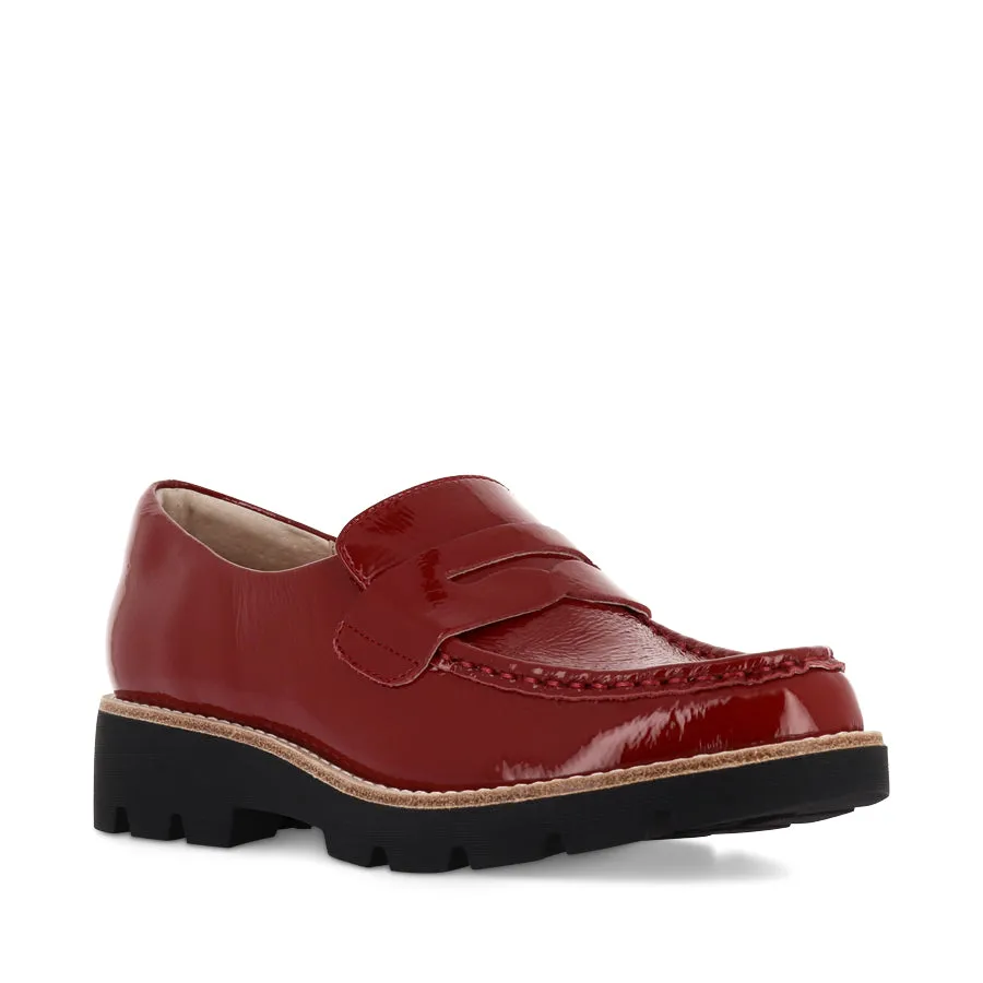 DORTE - DARK RED PATENT LEATHER