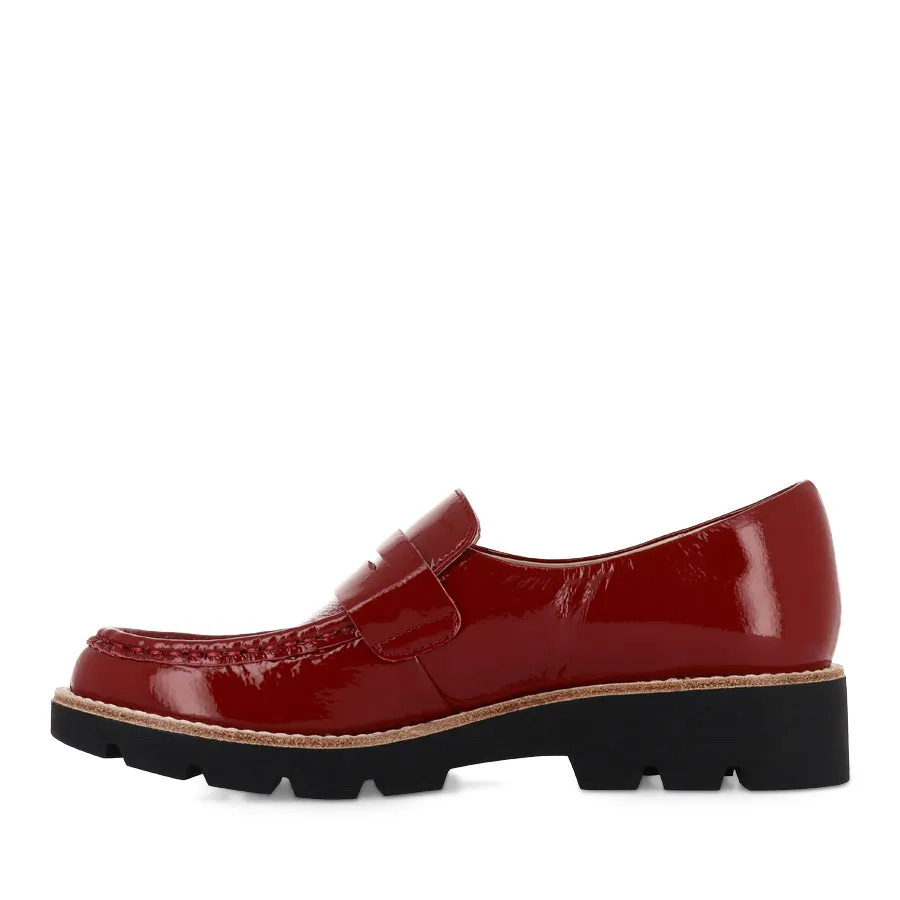 DORTE - DARK RED PATENT LEATHER