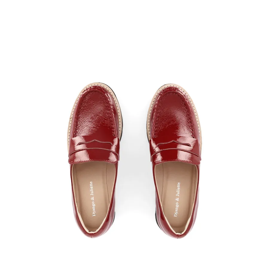 DORTE - DARK RED PATENT LEATHER