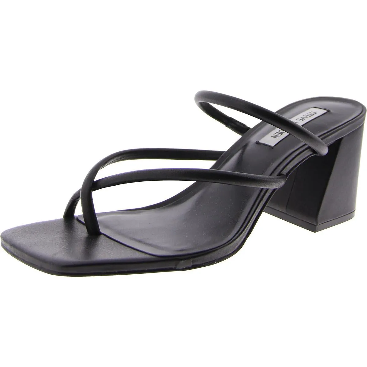 Effie Womens Slip On Toe Loop Slide Sandals
