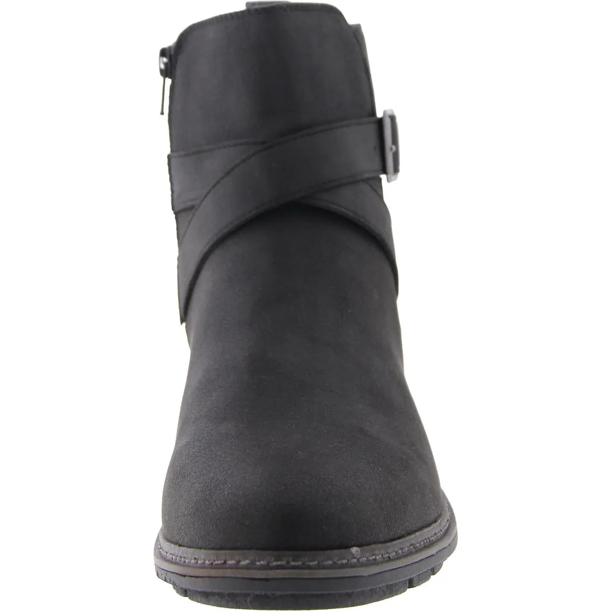 Elie Womens Zip Up Slip On Ankle Boots