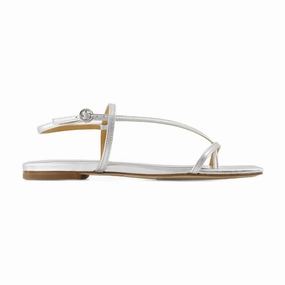 Ella Sandals - Leather - Silver