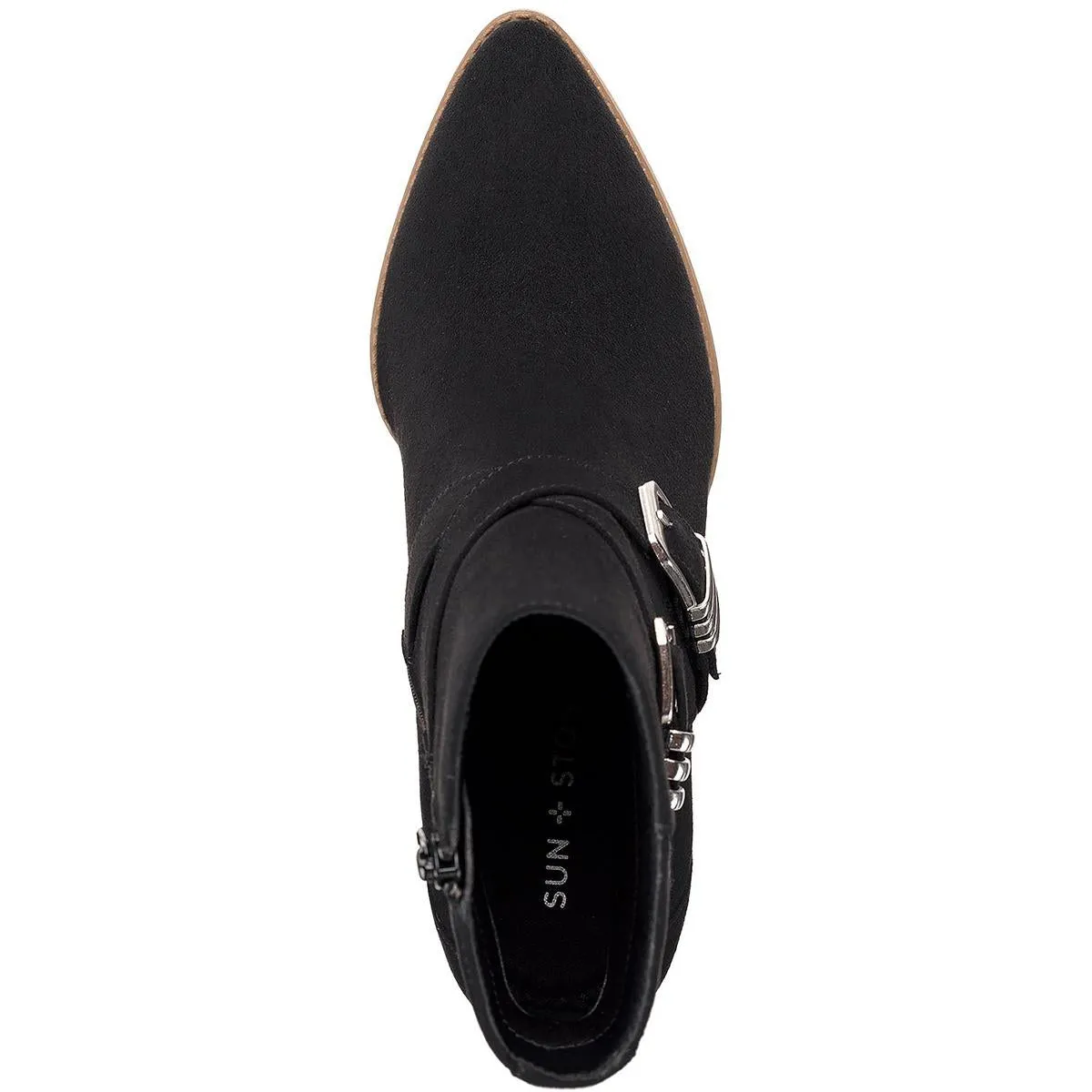ELYSSAA Womens Block heel Pointed toe Booties