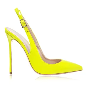 EMILY LIME YELLOW PATENT