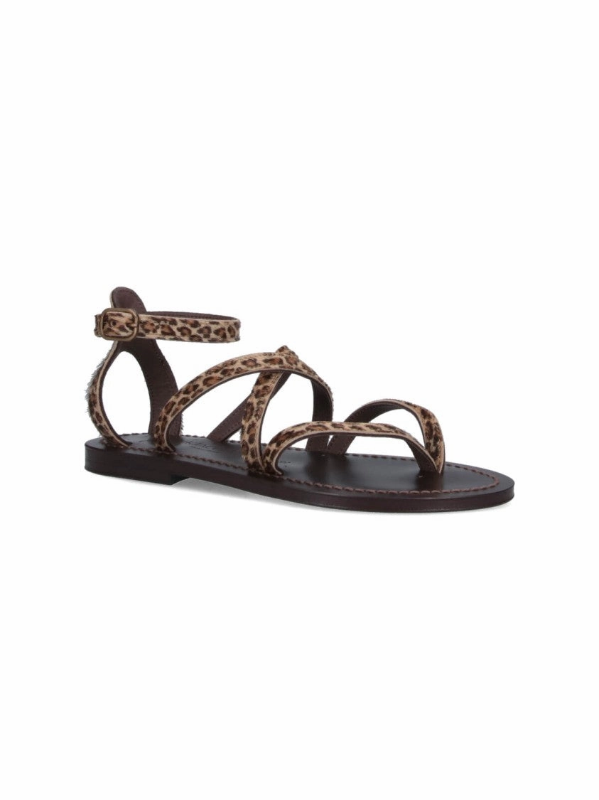 Epicure' Flip Flops  Leopard Print