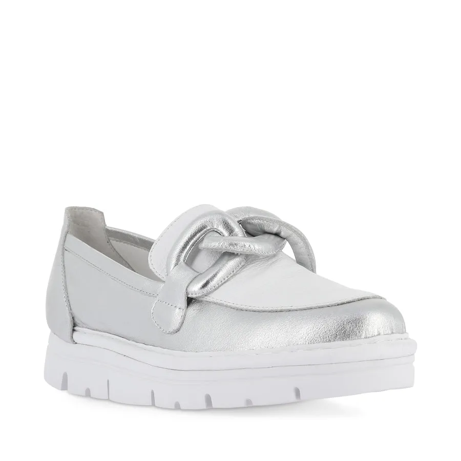 ERORA - SILVER WHITE LEATHER