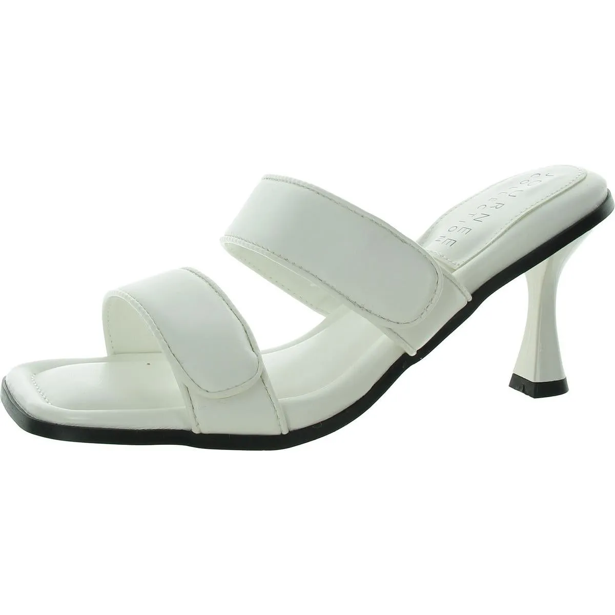 Essey Womens Faux Leather q Slide Sandals
