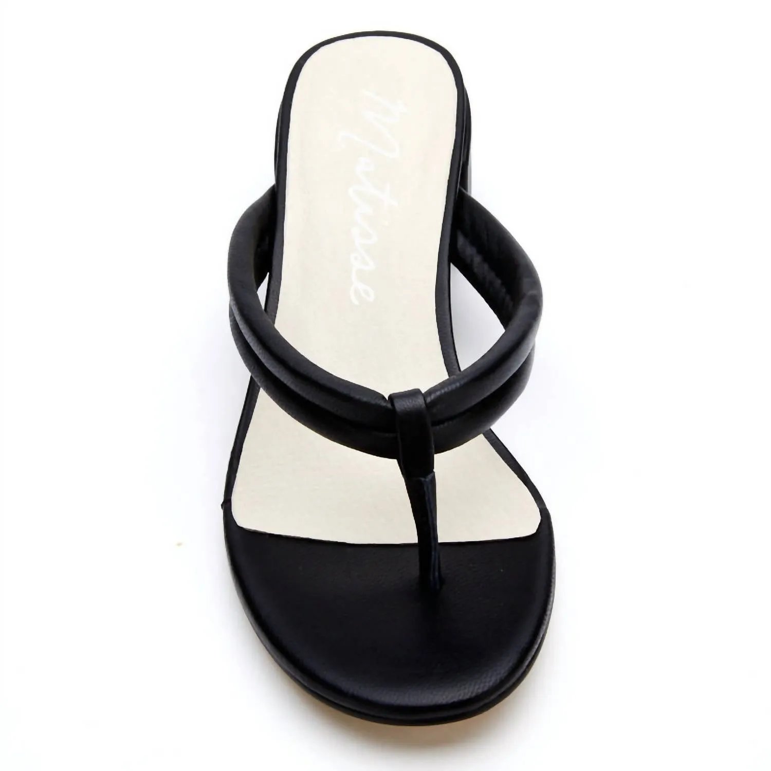 Exhale Heeled Sandal In Black