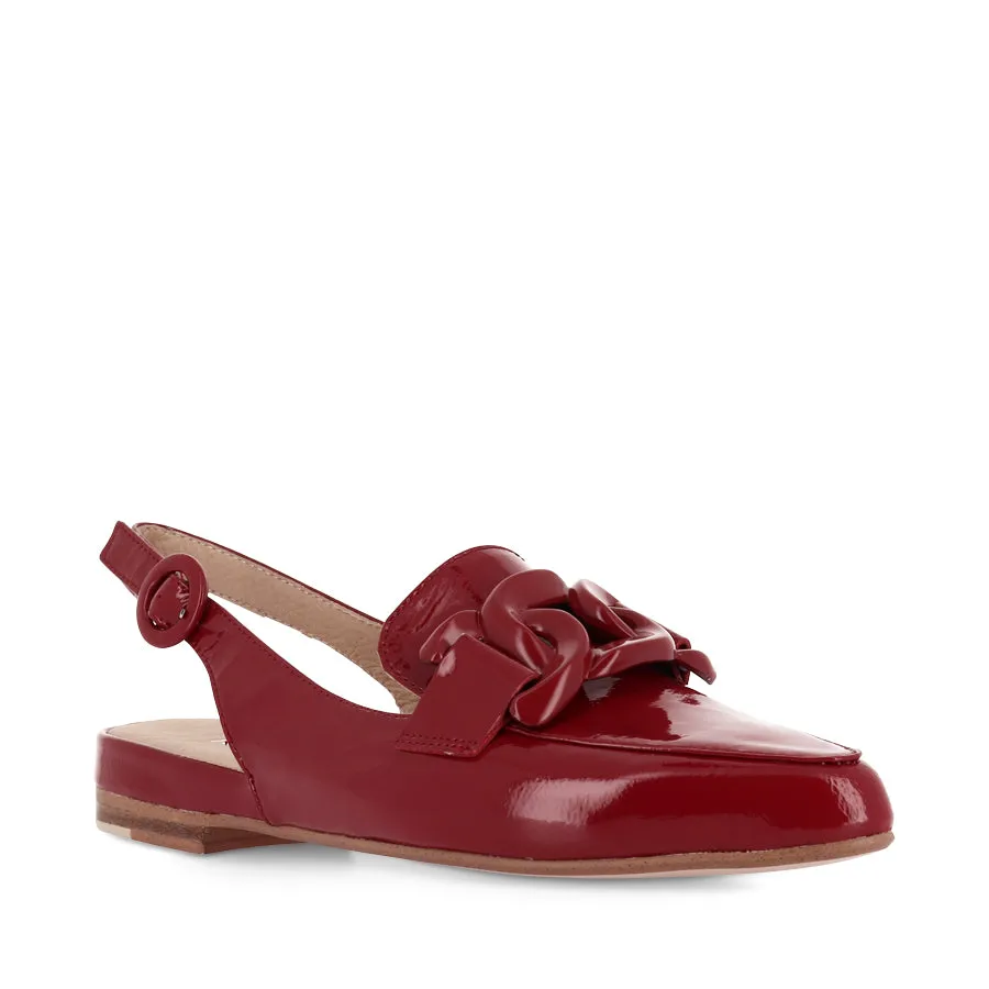 FAVILLAS - DARK RED PATENT LEATHER